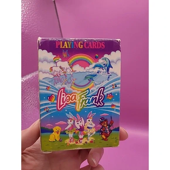 Vintage Lisa Frank Playing Cards Complete w/ Box  & Both Jokers Cards Rare - Picture 5 of 14